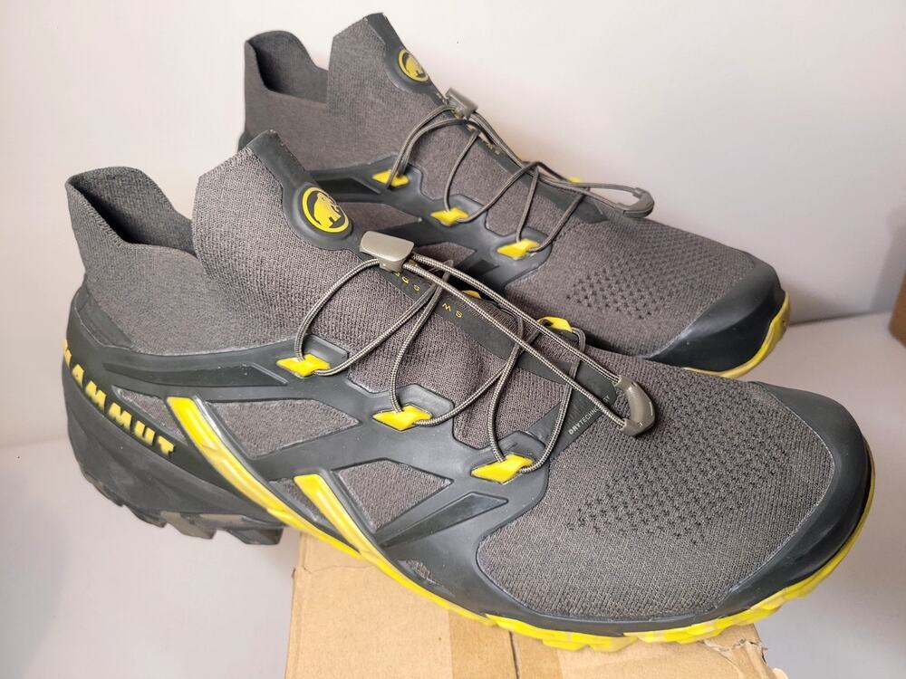 MAMMUT Aegility Pro Mid DT Dark Tin-Mello Hiking Trail Shoes Mixed Terrain US 12